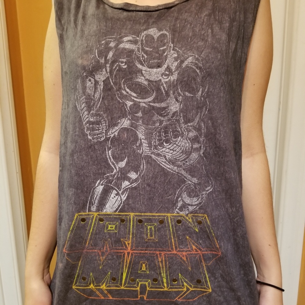 M Iron Man Tank Top